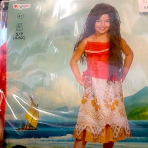 Disney Moana Child Costume - Small 4-6X